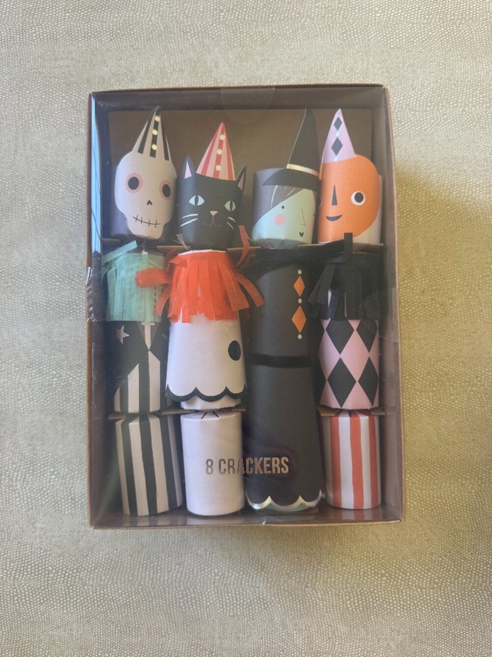 NEW Meri Meri Halloween party crackers set of 8
